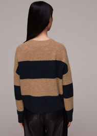 Stripe Ribbed Cardigan