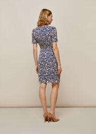 Wheat Floral Silk Bodycon