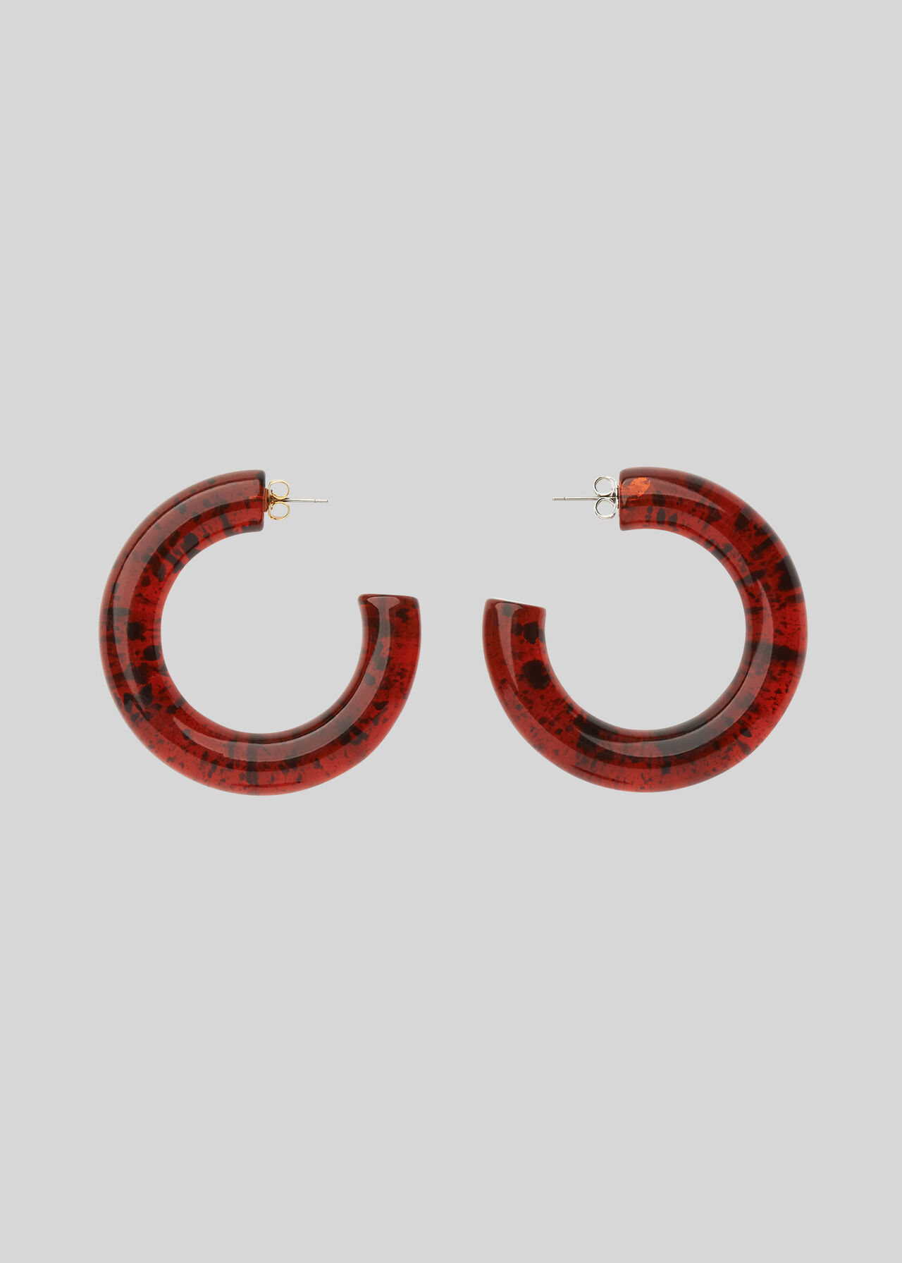 Statement Chunky Tort Hoop Brown