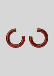 Statement Chunky Tort Hoop Brown