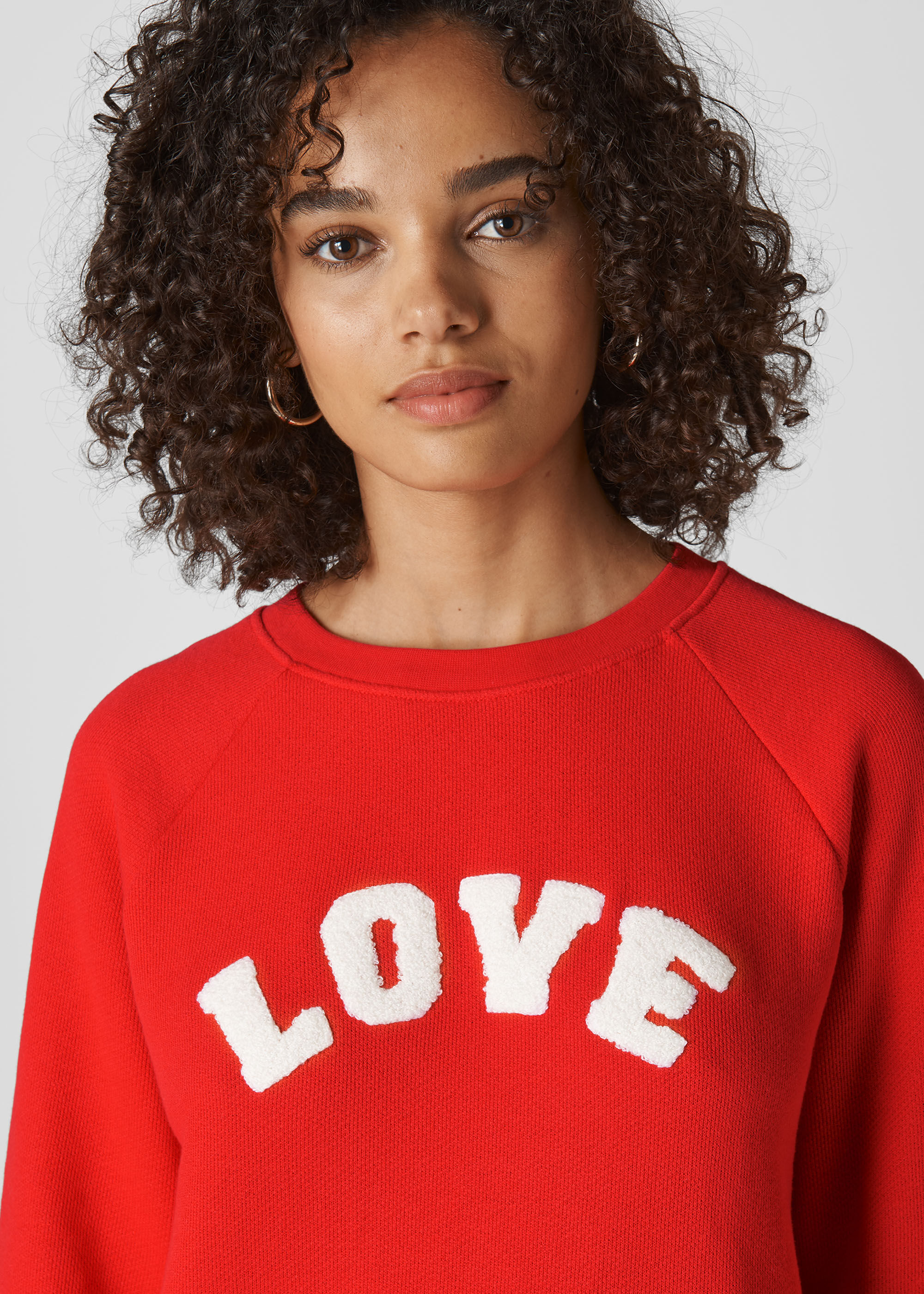 Red love sweatshirt sale