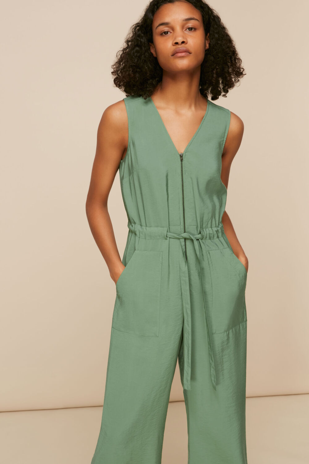 Corey Zip Casual Jumpsuit