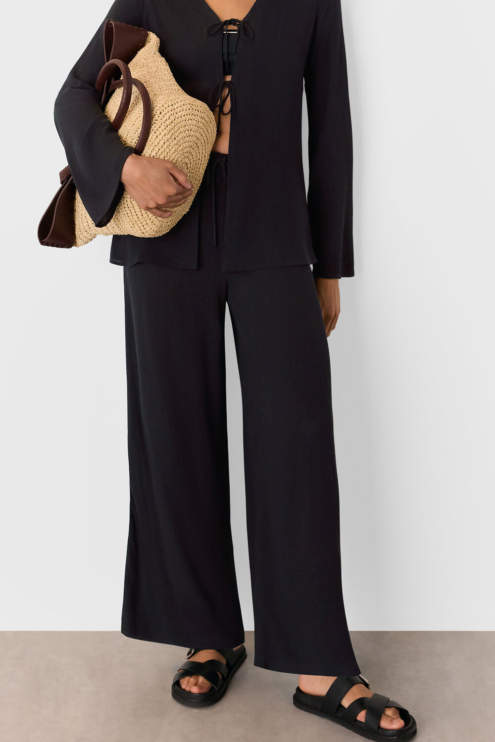 Tie Front Beach Trouser