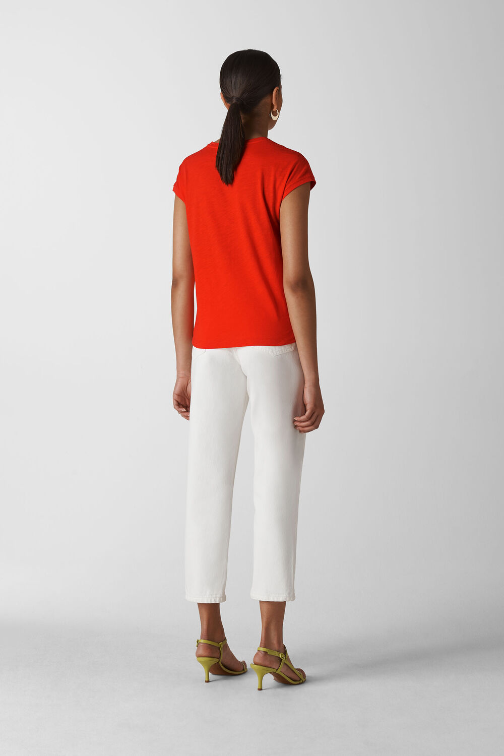 Minimal Cap Sleeve Tee Red