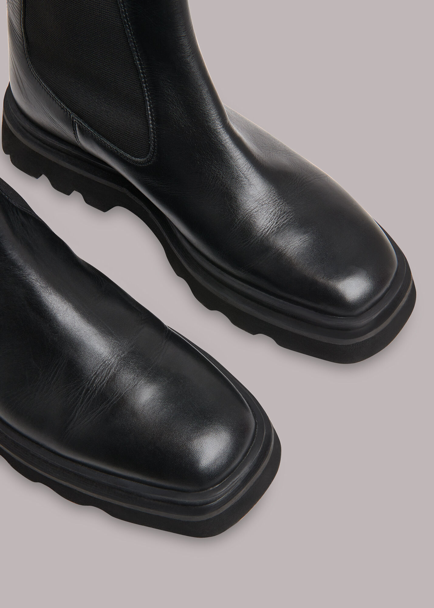Black Kenton Square Toe Chelsea Boot WHISTLES