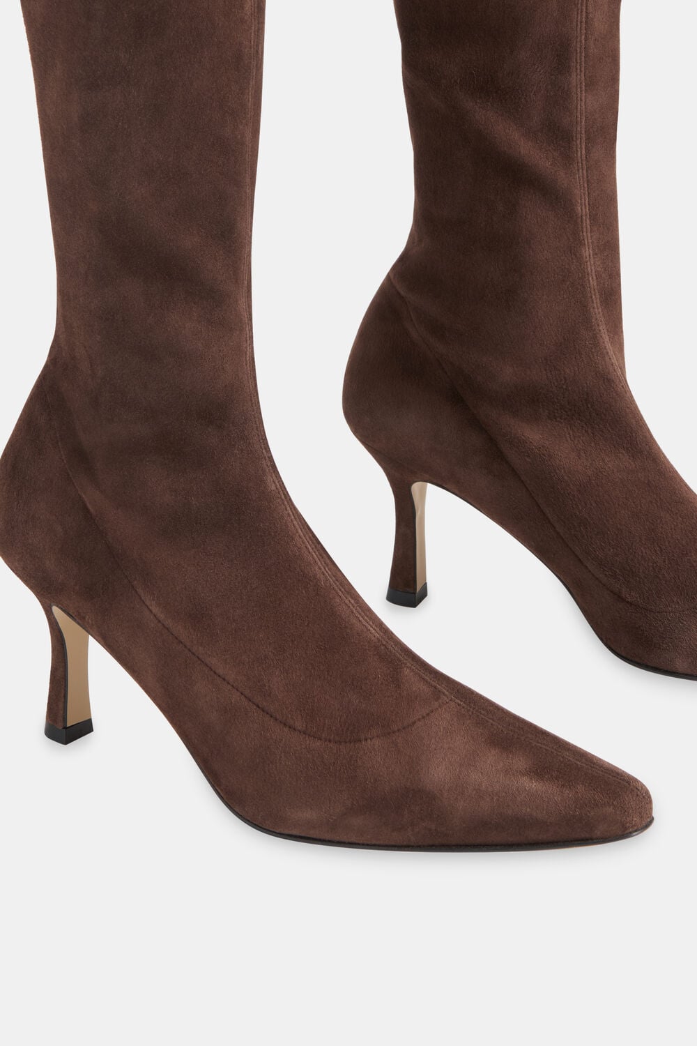 Chocolate Hera Stretch Suede Boot