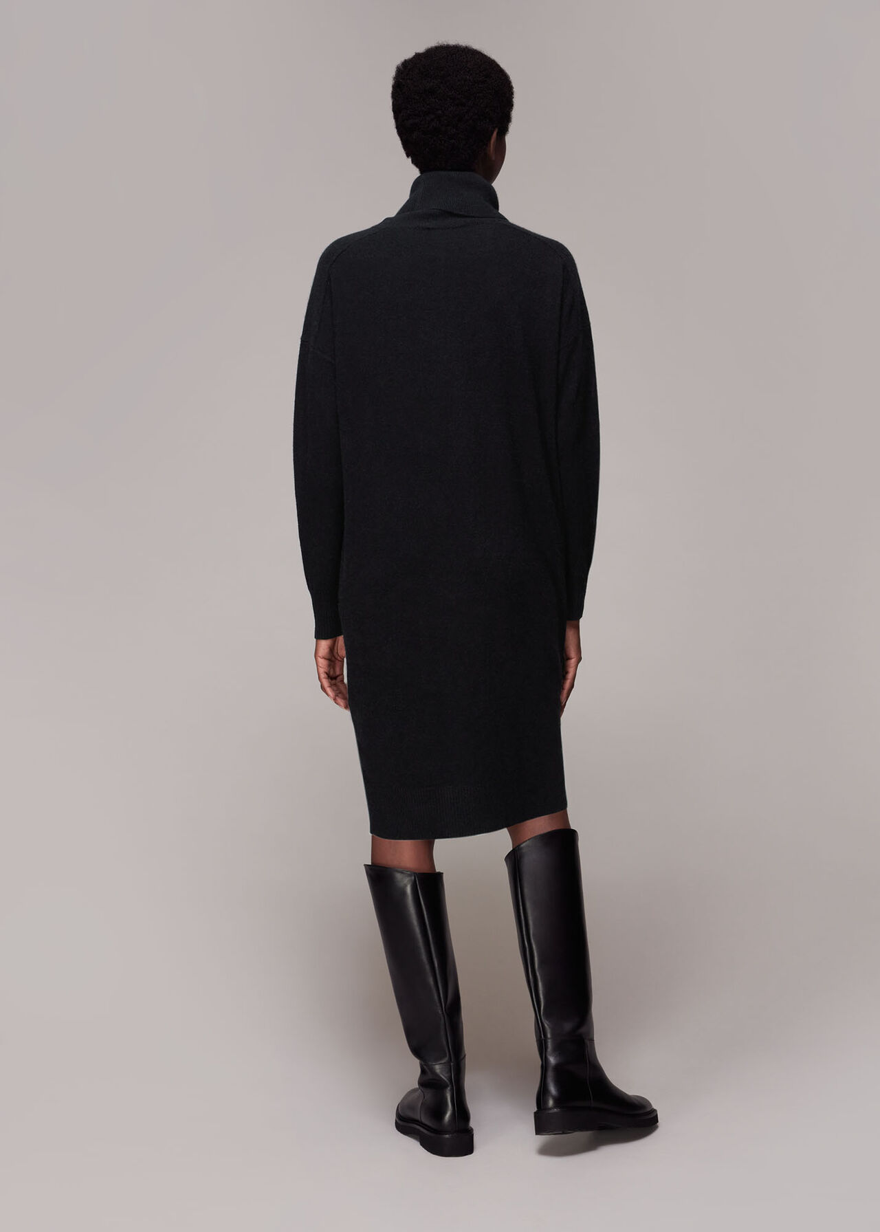 Cashmere Roll Neck Dress