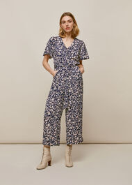 Wheat Floral Jumpsuit