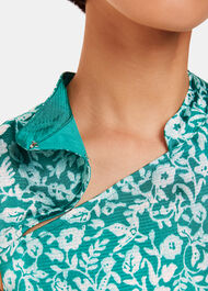 Aria Batik Floral Satin Dress