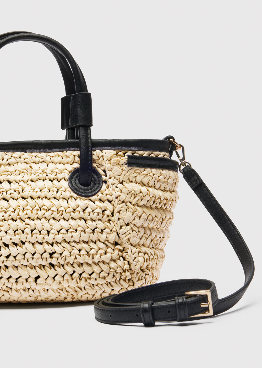 Aylin Mini Straw Tote Bag