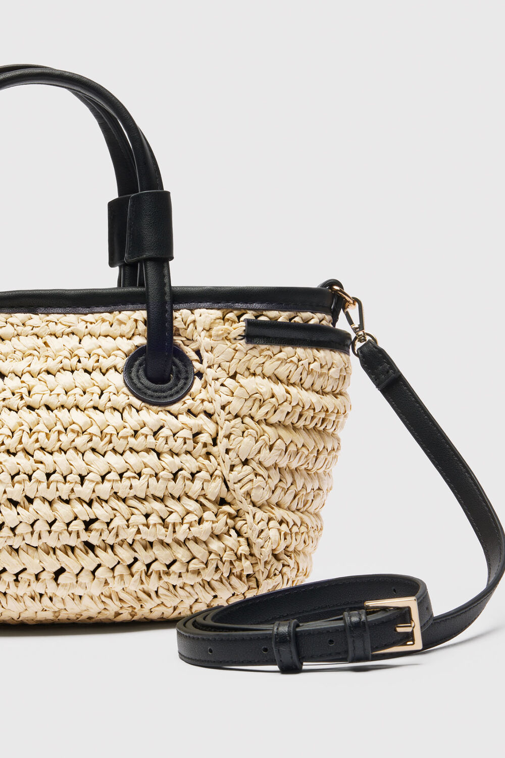 Aylin Mini Straw Tote Bag