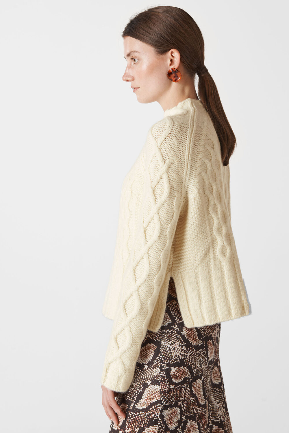Whistles Modern Cable Sweater