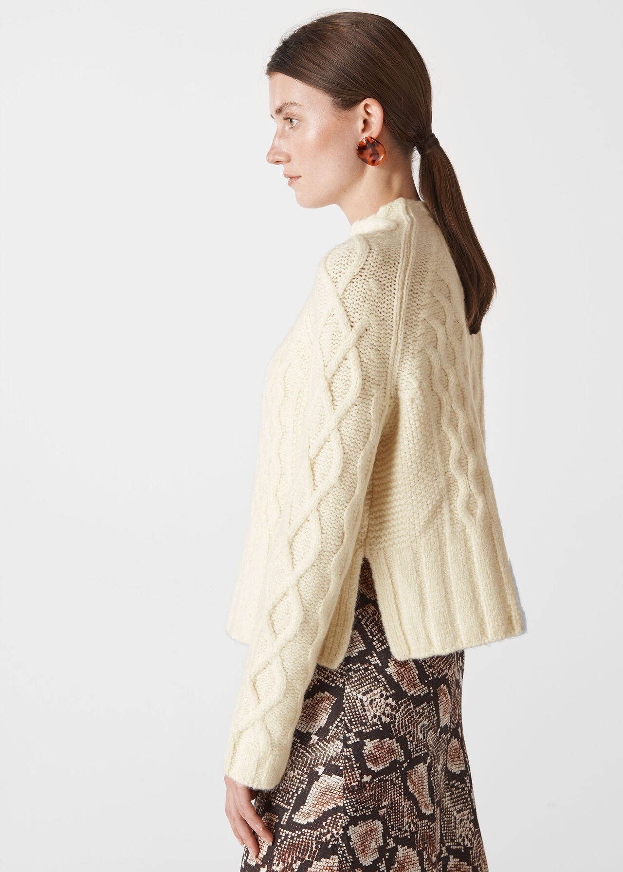 Whistles Modern Cable Sweater