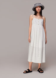 Mabel Broderie Midi Dress