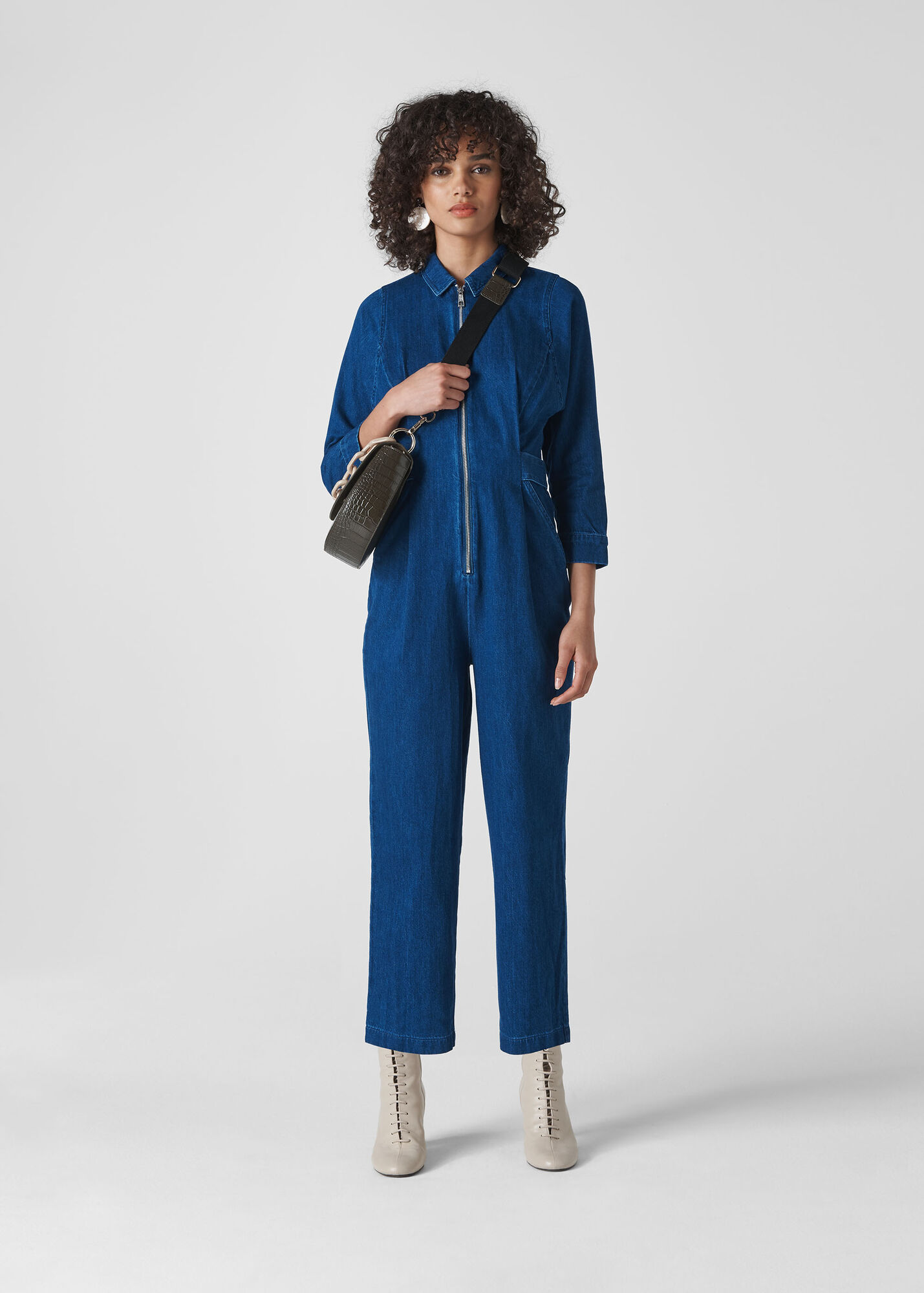Denim Jolie Denim Jumpsuit WHISTLES