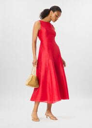 Open Back Silk Blend Dress