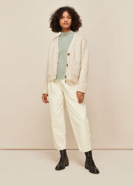V Neck Knitted Cardigan