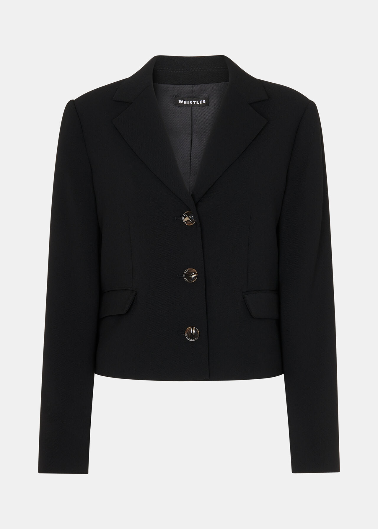 Tailored Short Crepe Blazer