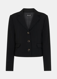 Tailored Short Crepe Blazer