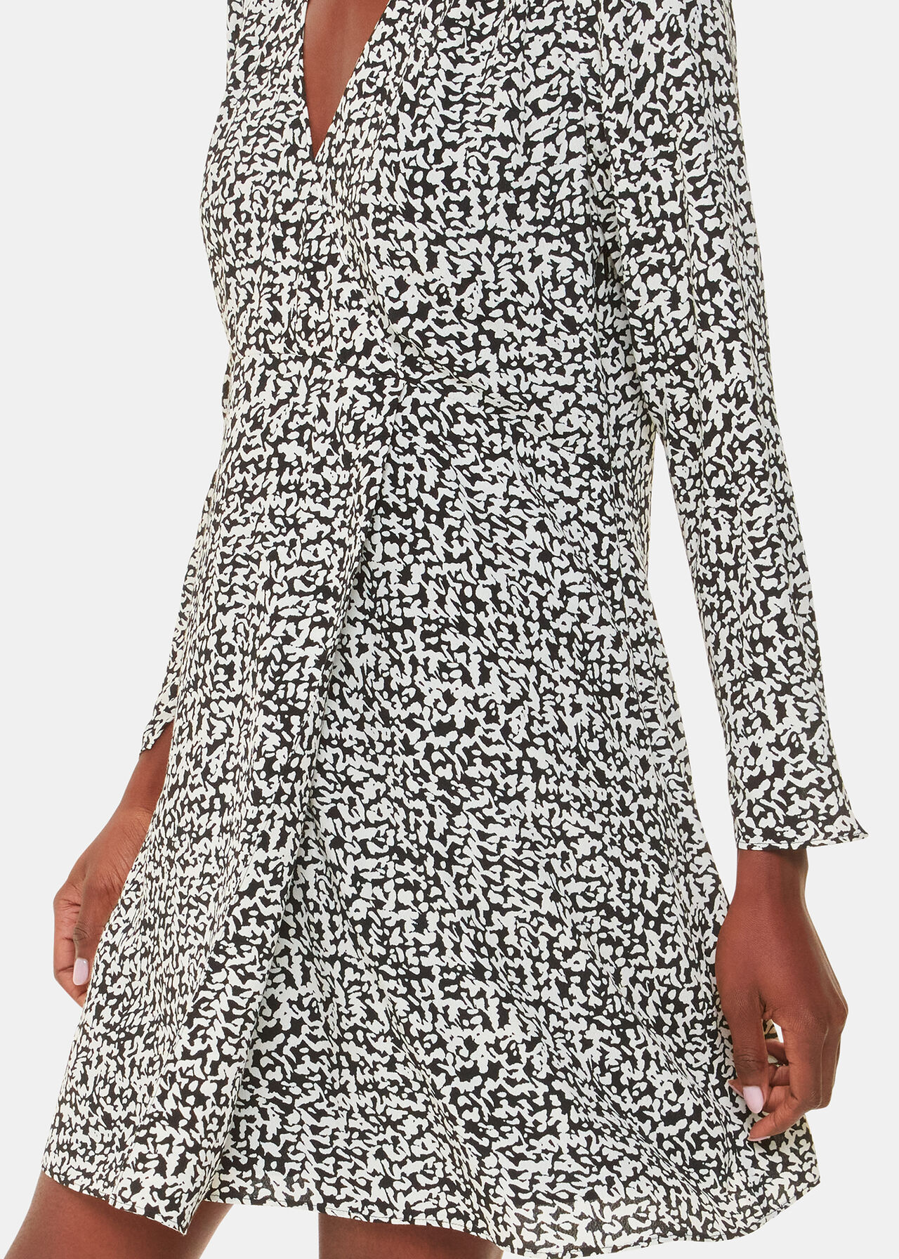 Scribble Print Flippy Dress
