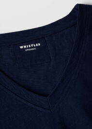 Willa V-Neck Cap Sleeve Tee