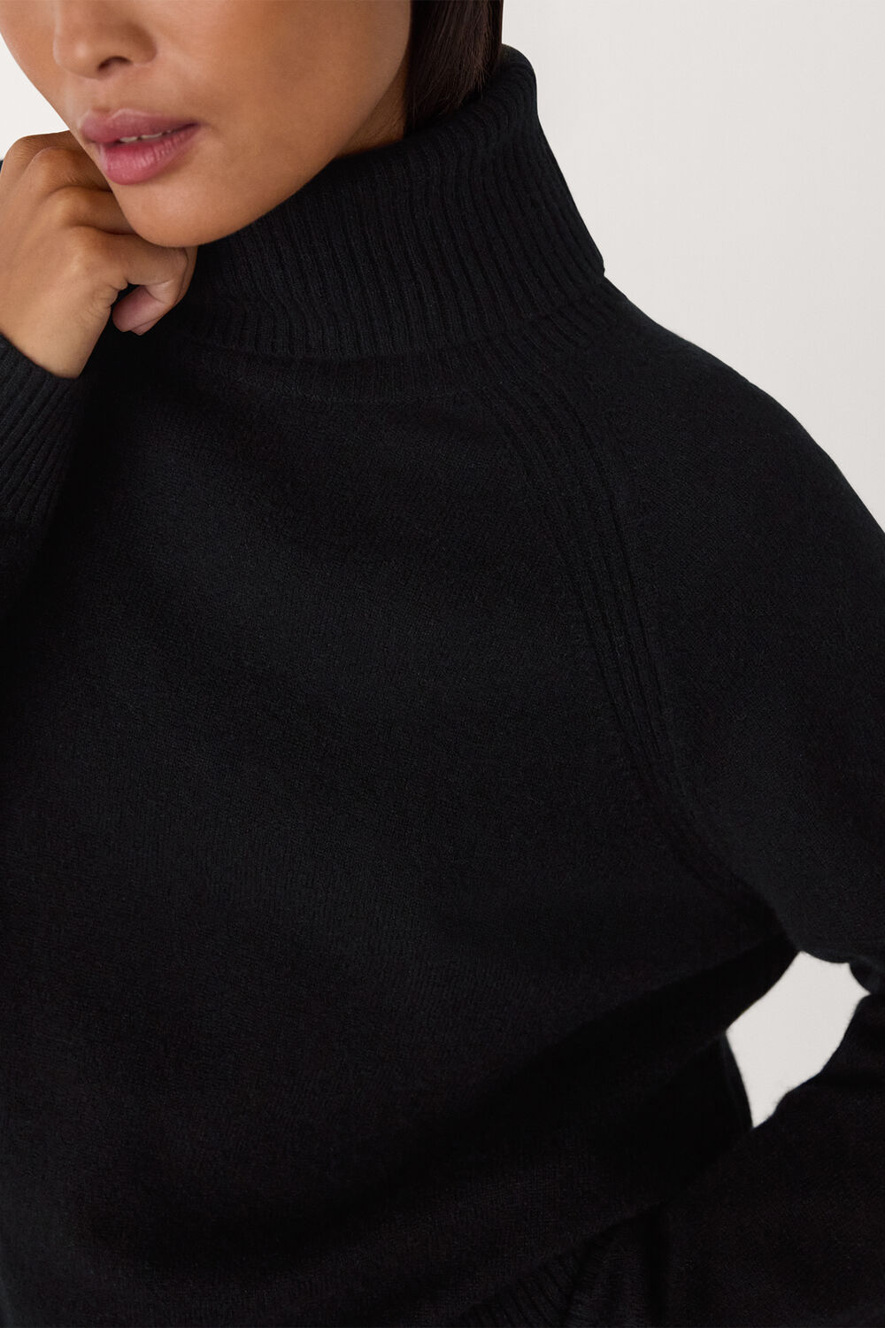 Petite Cashmere Roll Neck