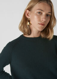 Cashmere Crew Neck Sweater Dark Green