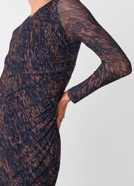 Abstract Marks Mesh Dress