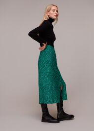 Lava Spot Button Through Skirt