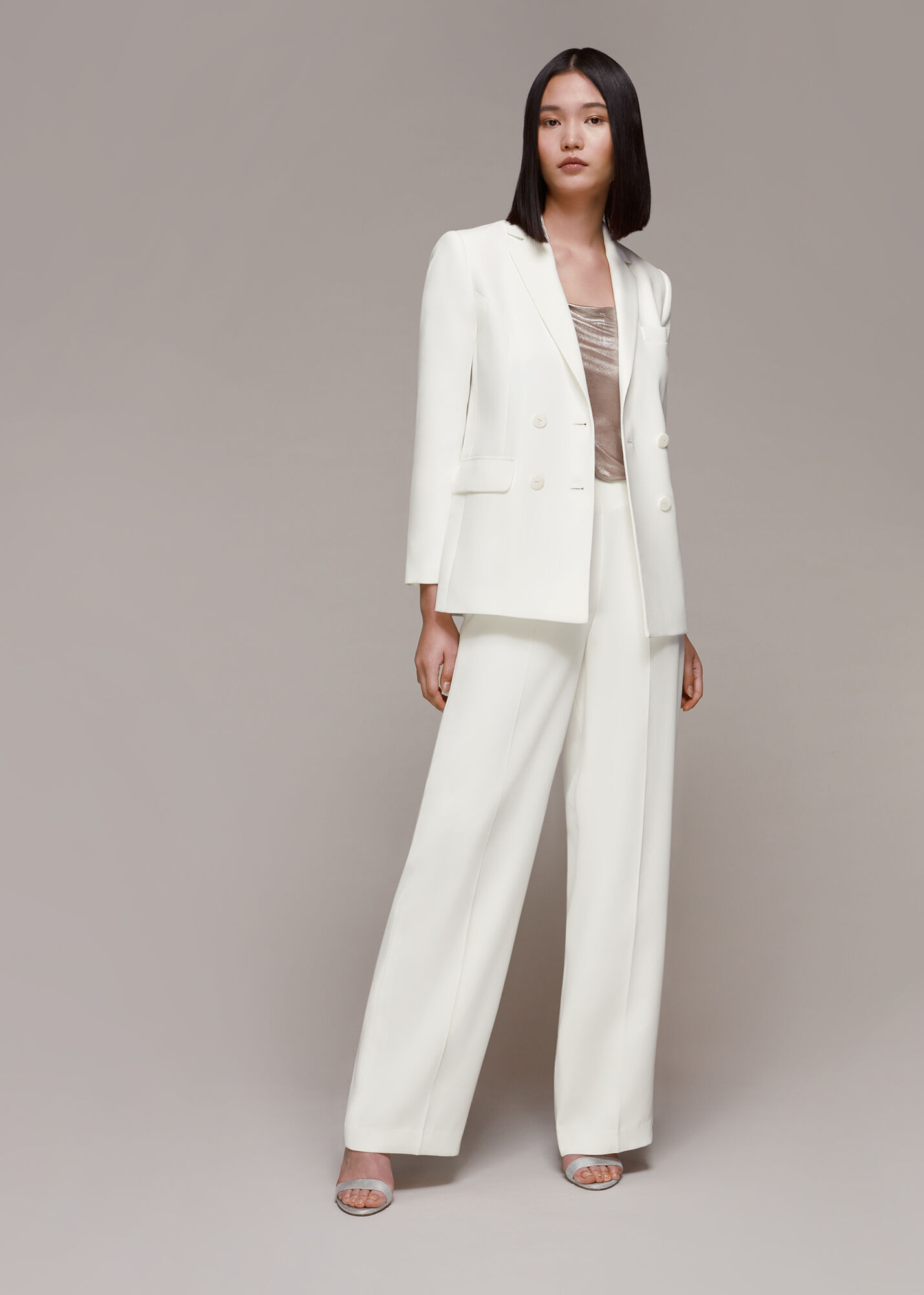 Ivory color blazer on sale