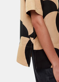 Swirl Linen Blend Shirt