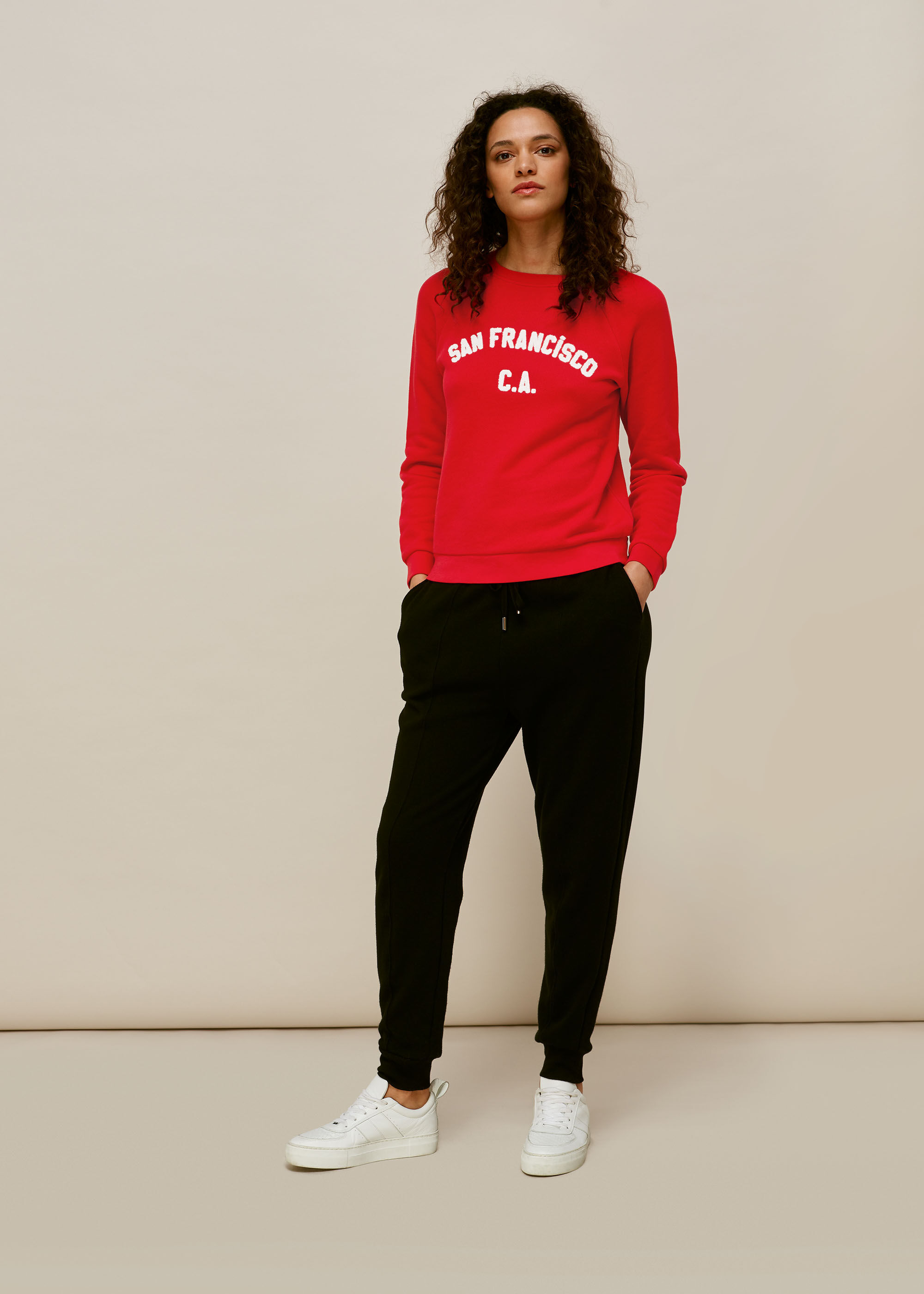 Whistles red sweatshirt sales