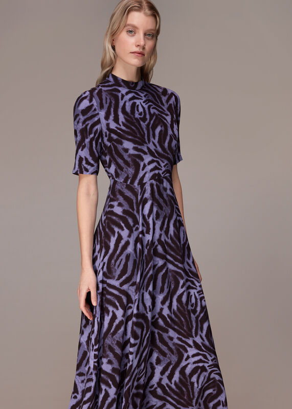 Woodland Tiger Midi Dress