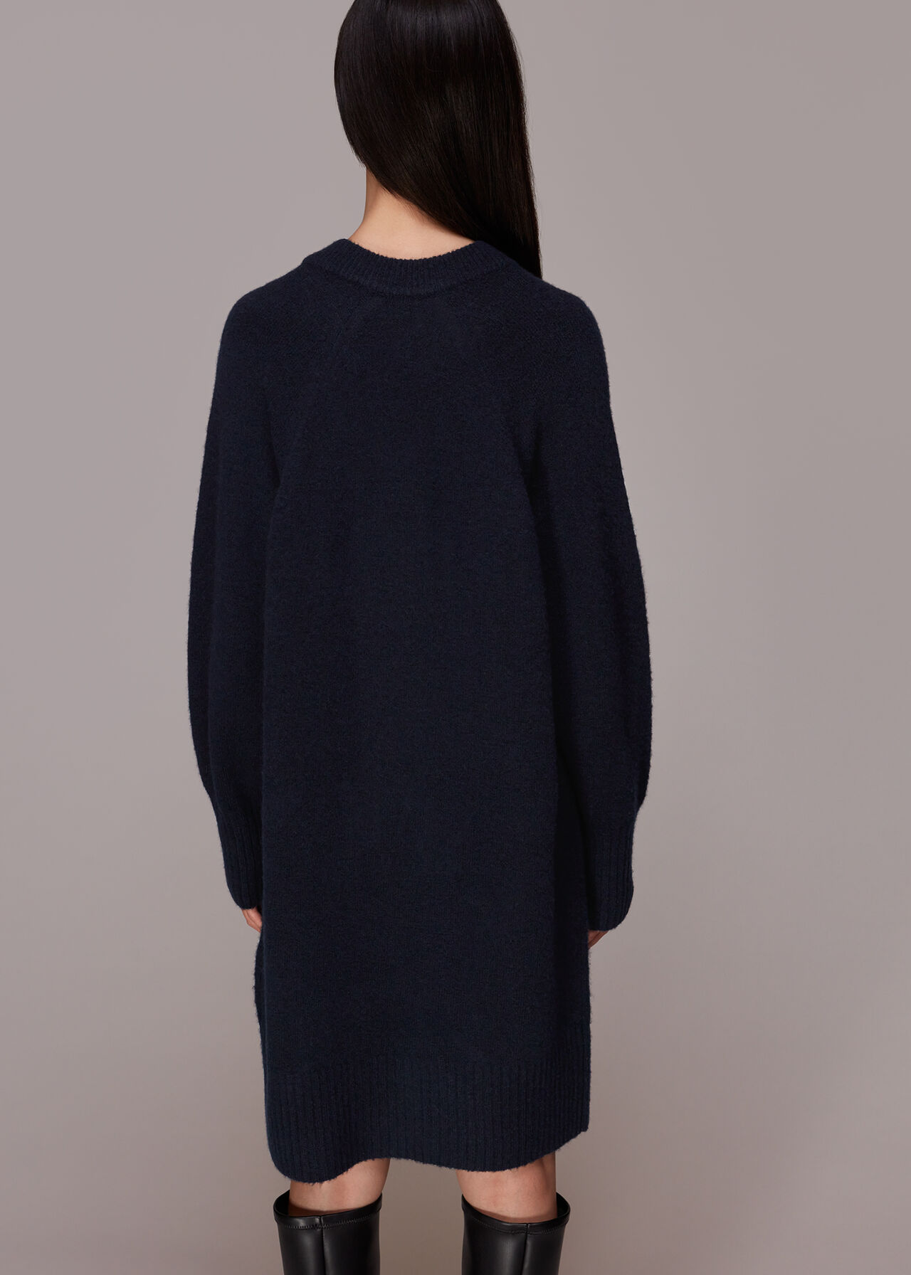 Crew Neck Knit Dress