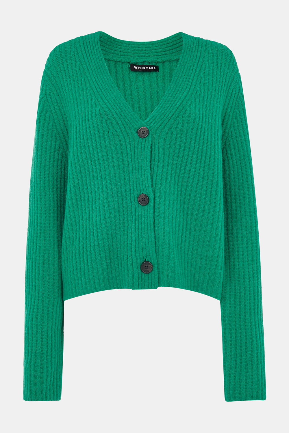 Wool Mix Rib Cardigan