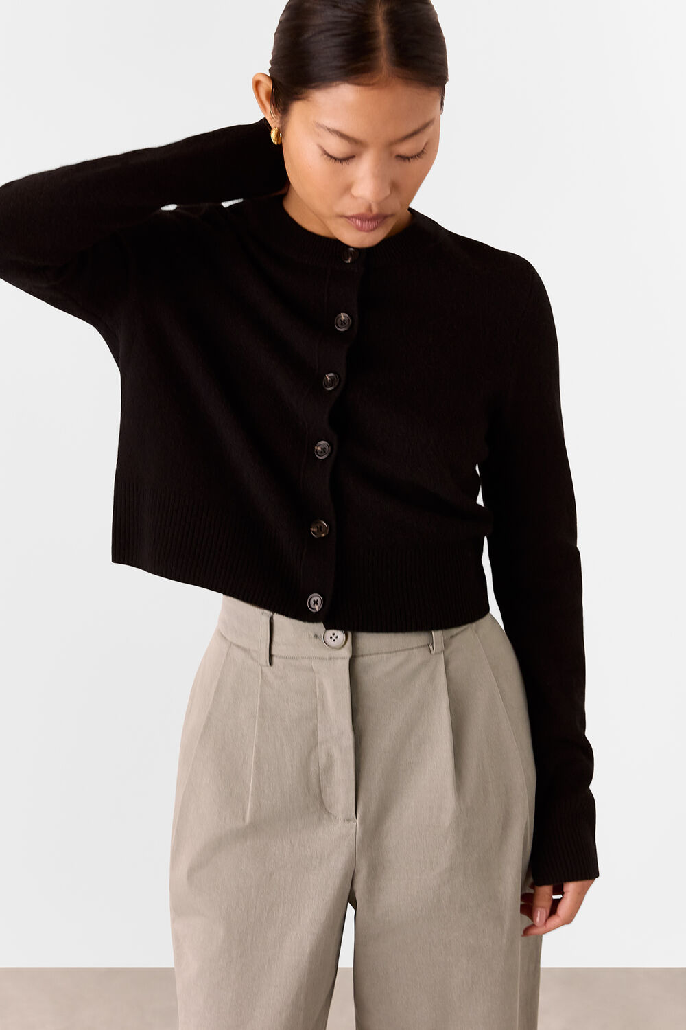 Petite Bethany Barrel Leg Trouser
