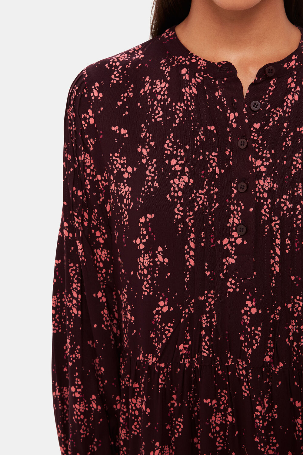 Wisteria Dot Trapeze Dress