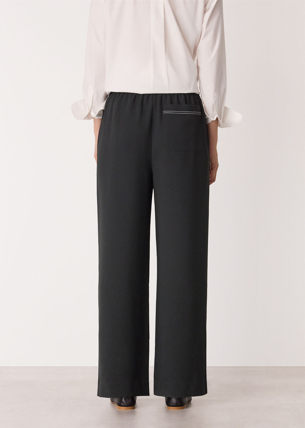 Crepe Stitch Detail Trouser