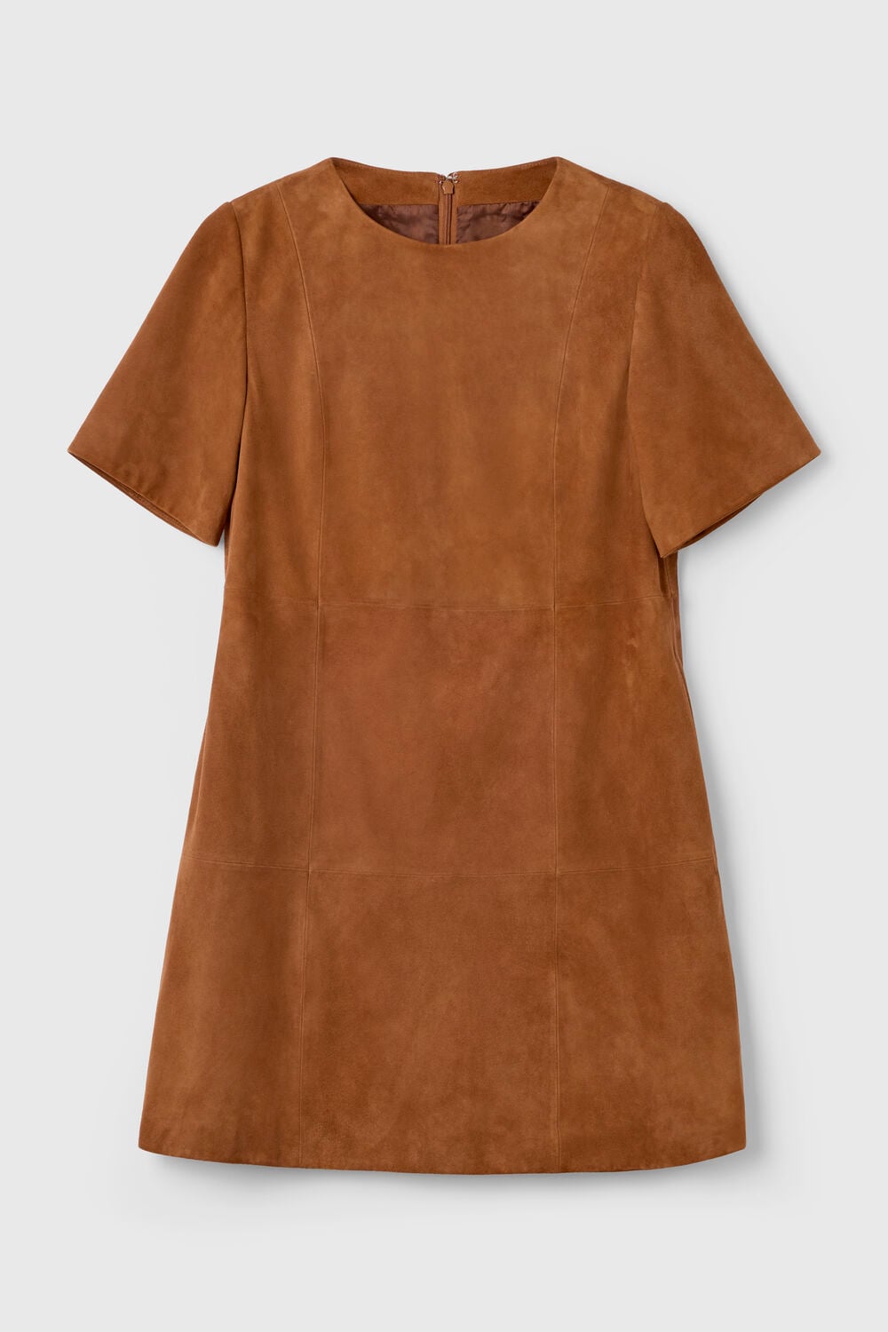 Suede Boxy Mini Dress