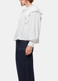 Johanna Textured Frill Blouse