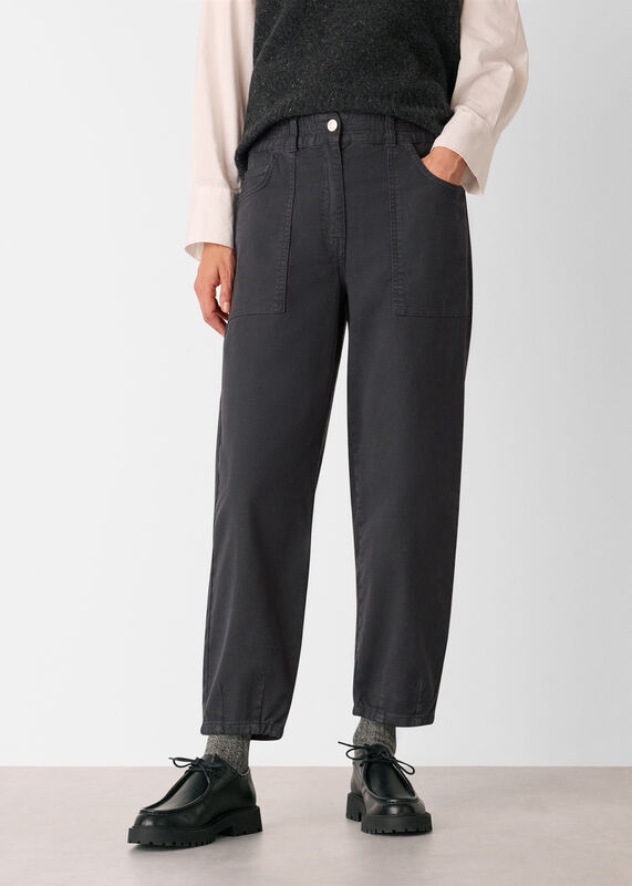 Black Tessa Casual Trouser