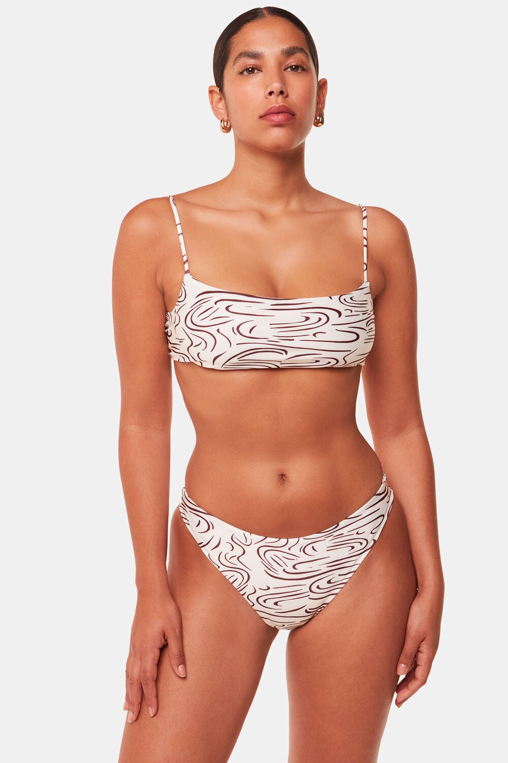 The Longing Wave Print Bikini Brief