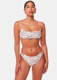 The Longing Wave Print Bikini Brief