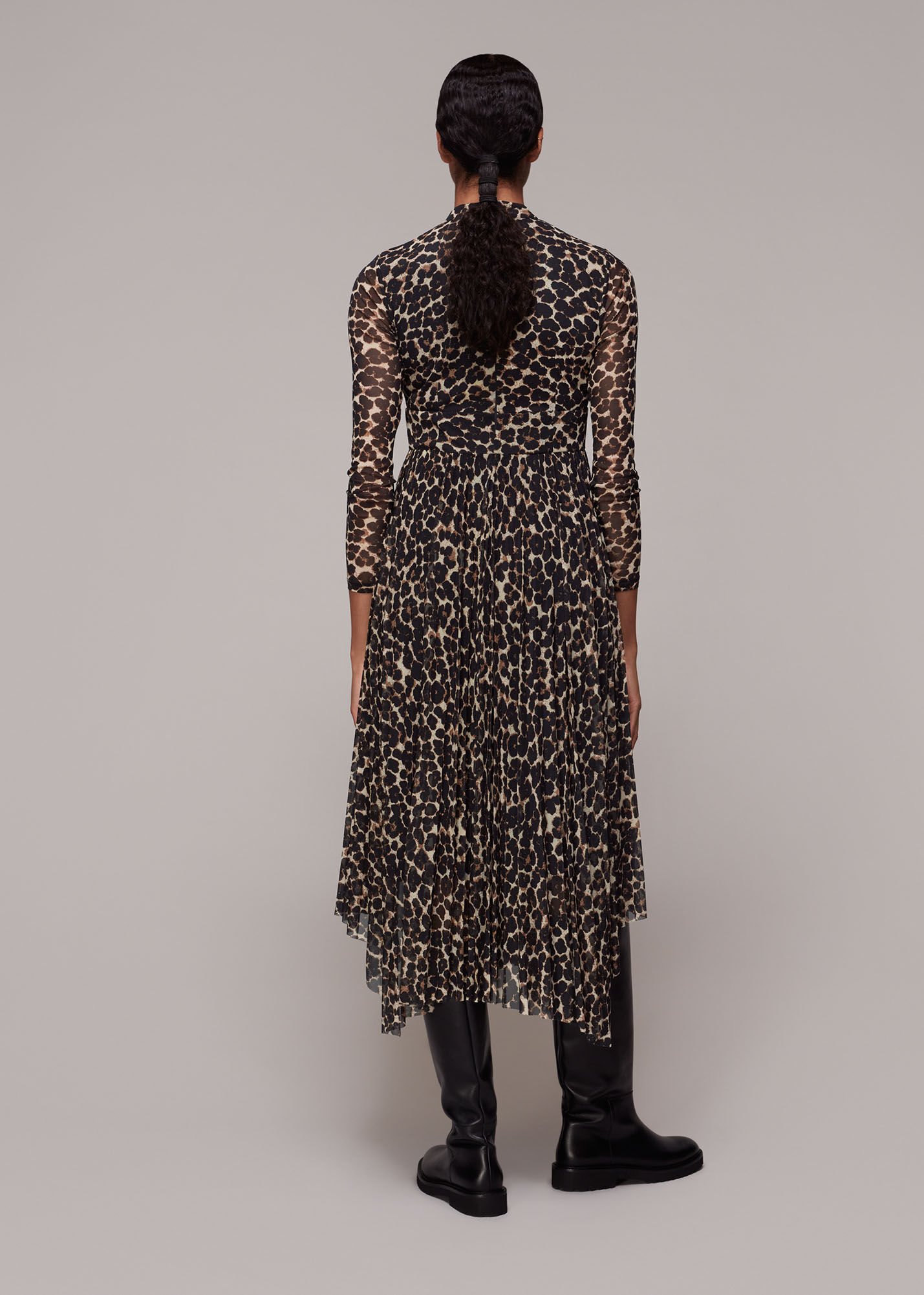 Whistles animal print wrap dress online