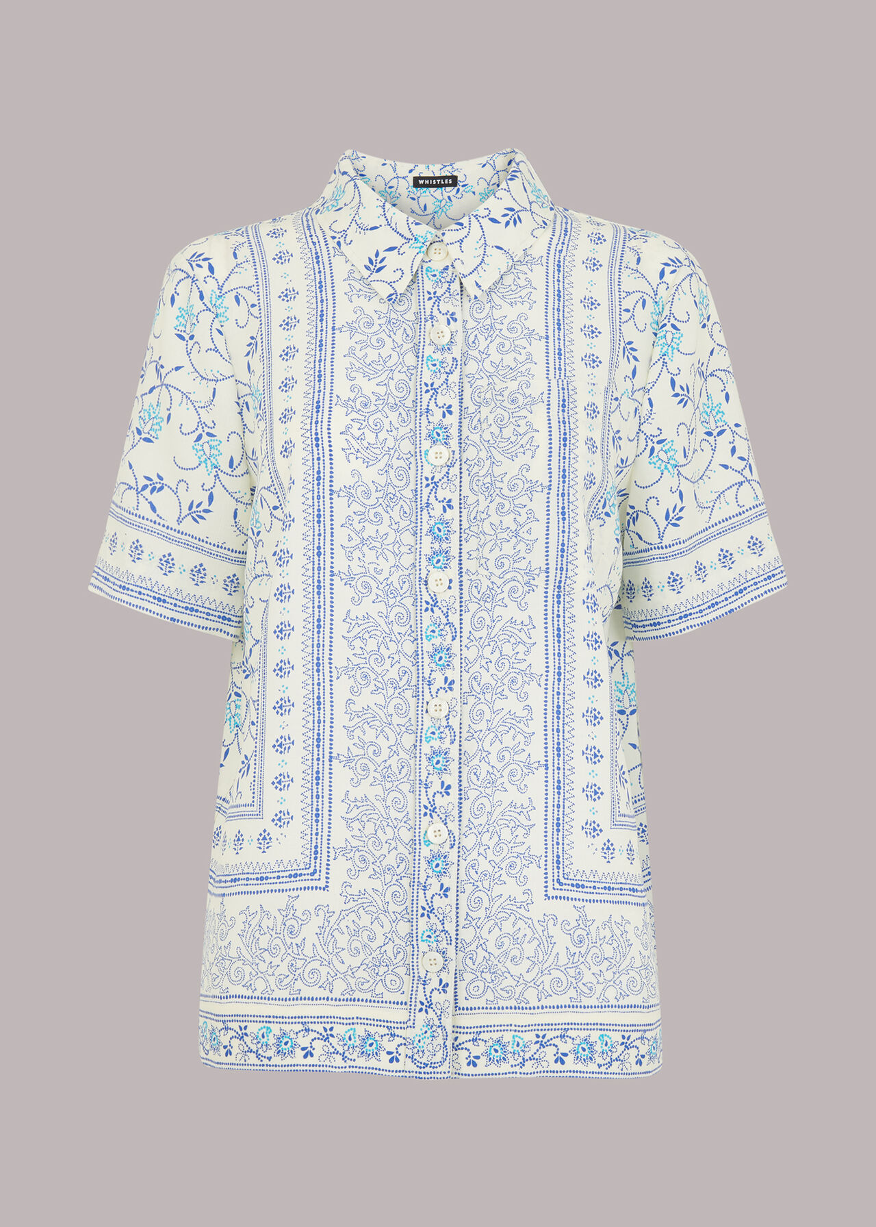 Bandana Print Bowling Shirt