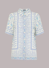 Bandana Print Bowling Shirt