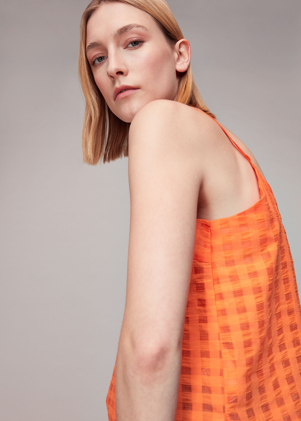 Seersucker Cami Top