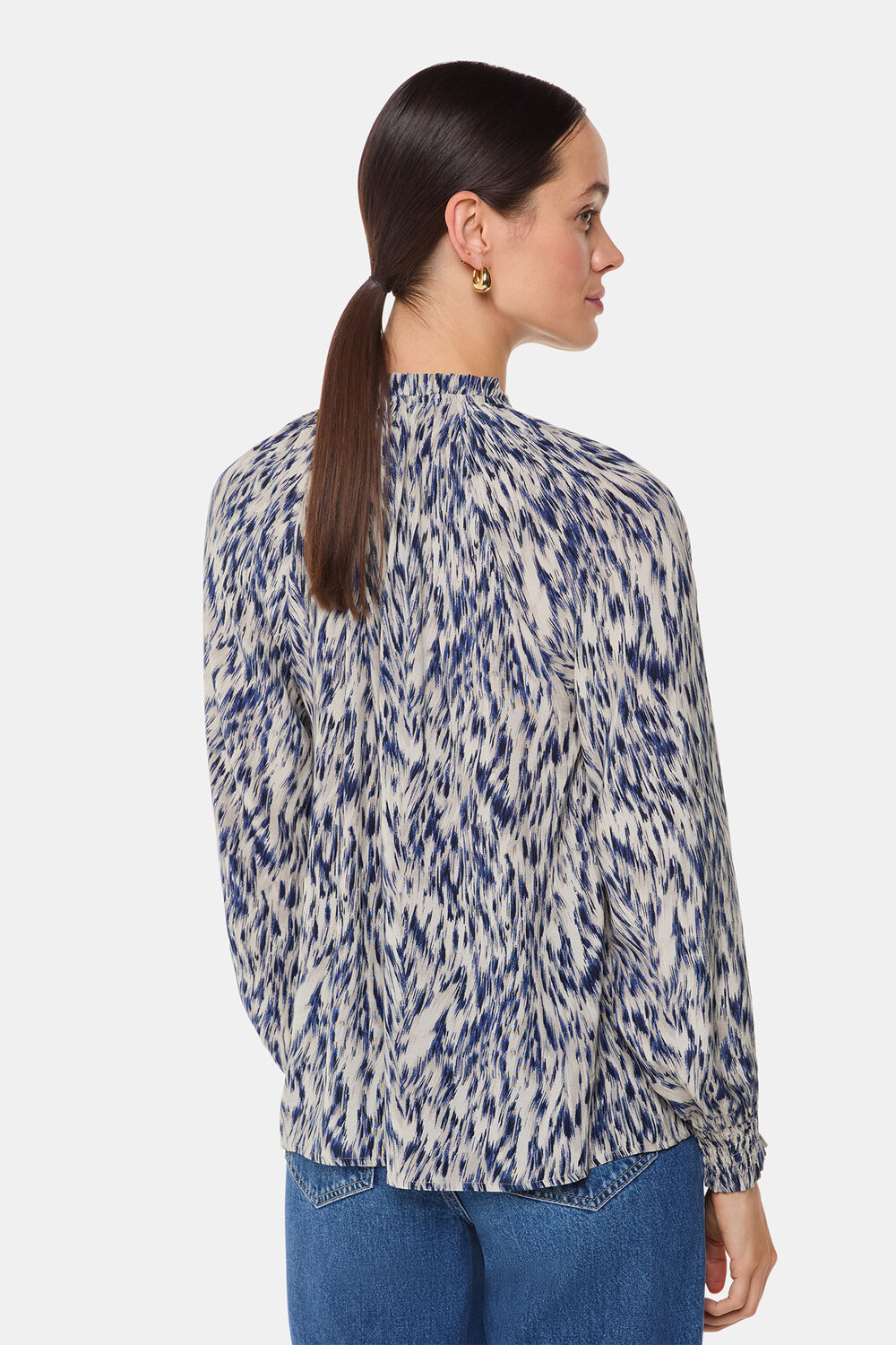 Paige Ripple Leopard Blouse