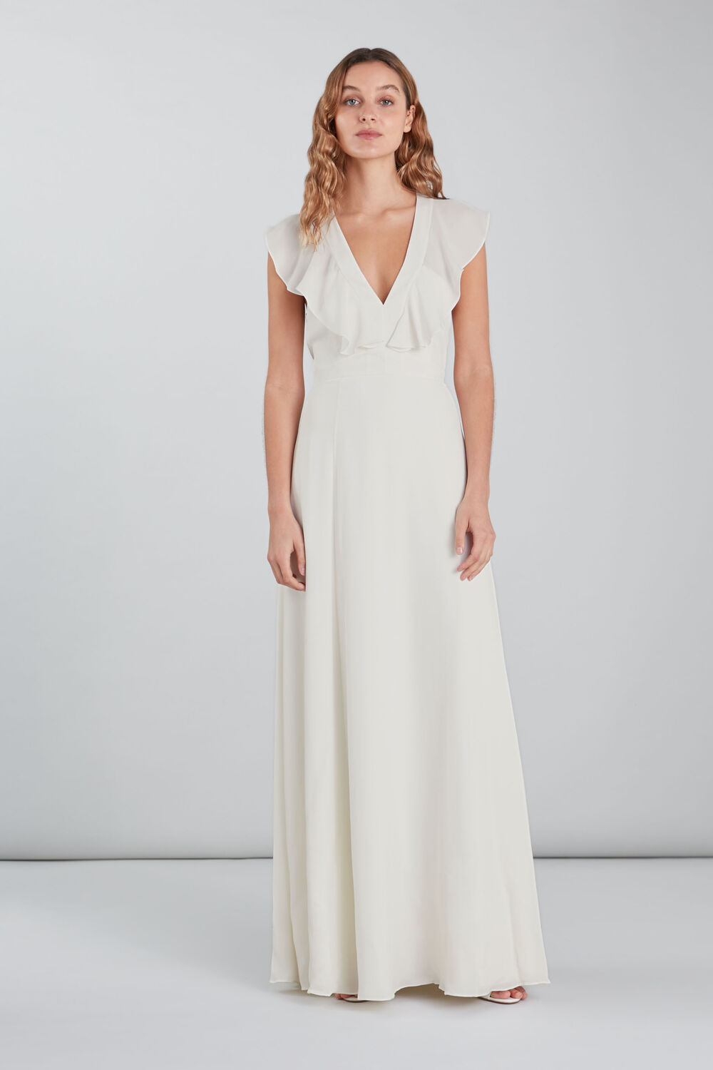 Eve Silk Wedding Dress White
