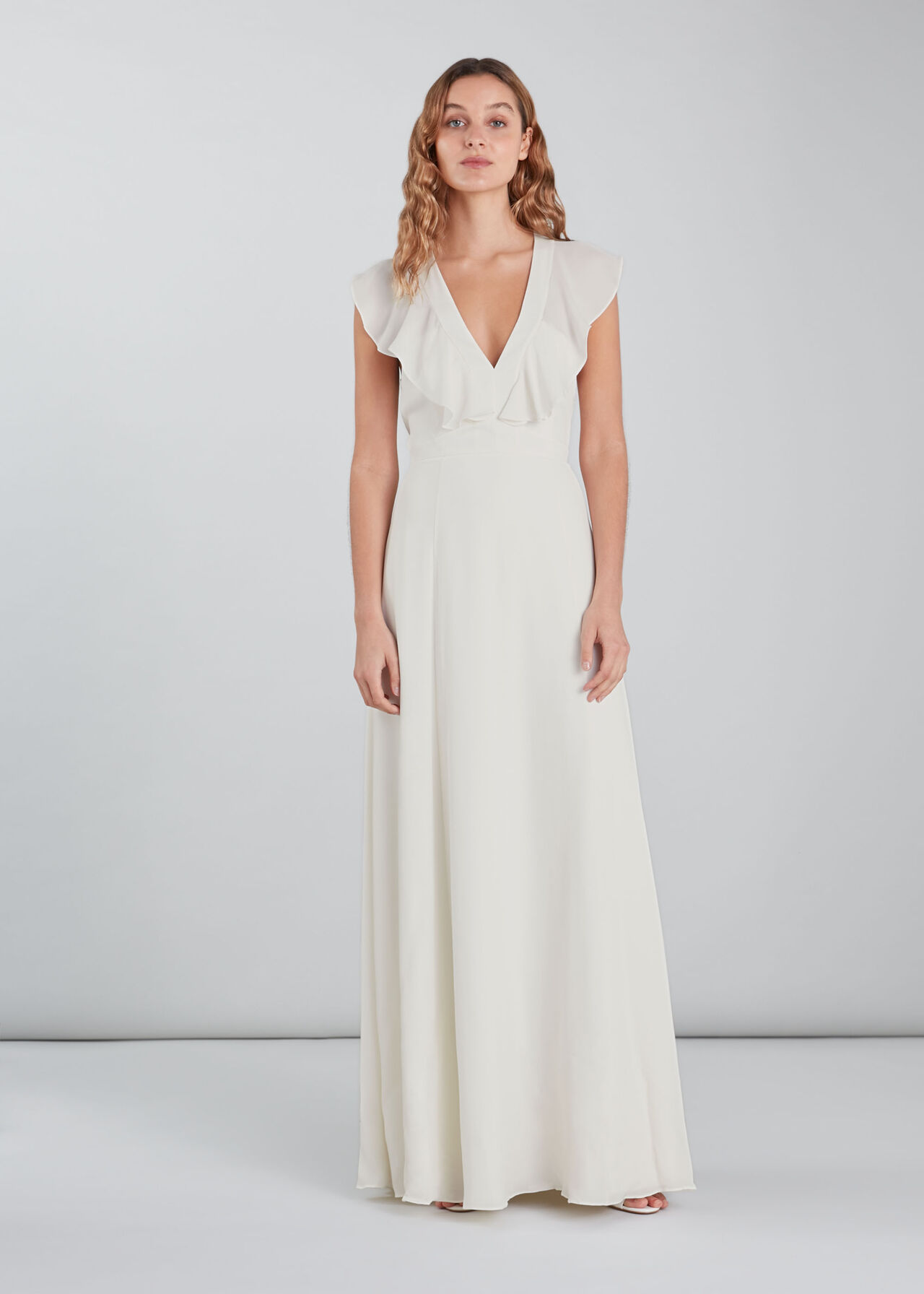 Eve Silk Wedding Dress White